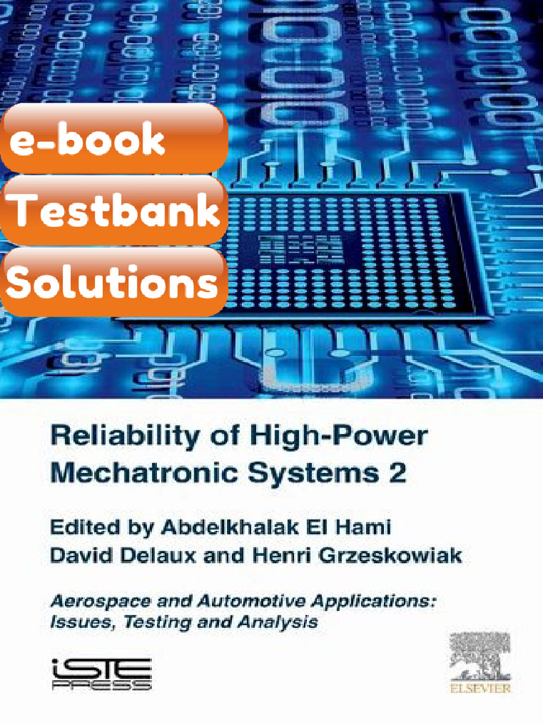 Reliability of HighPower Mechatronic Systems 2 Aerospace and Automotive ...