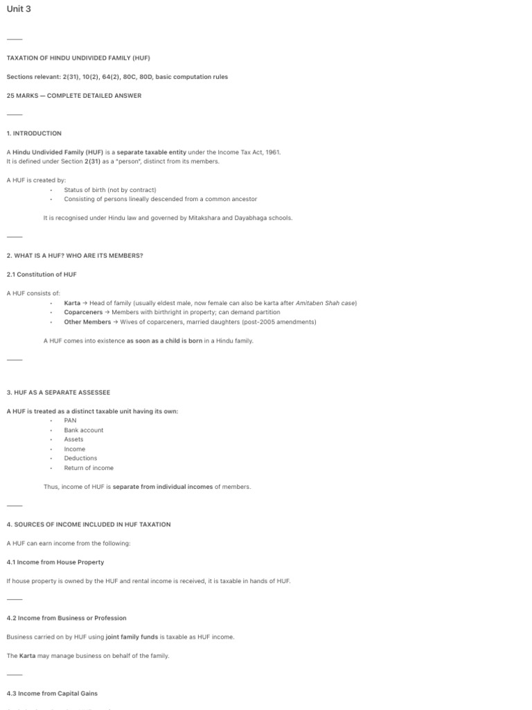 Unit 3 | PDF | Tax Deduction | Expense