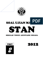 Soal Prediksi USM STAN 2012