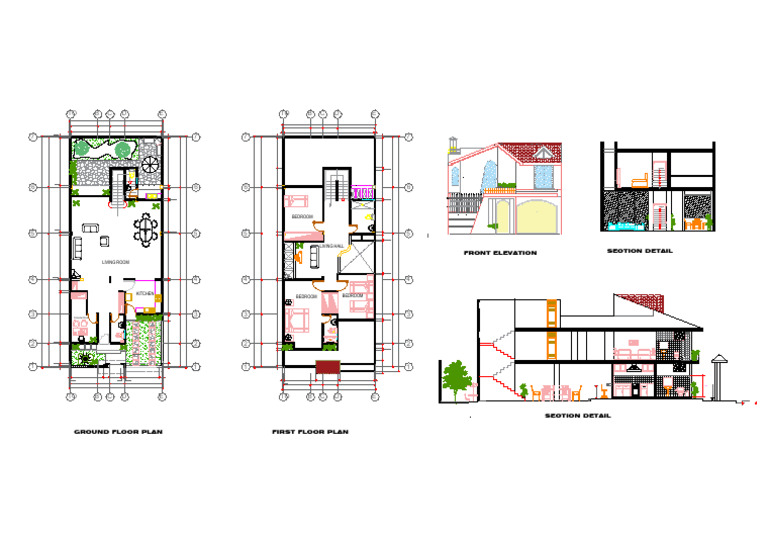 Simple Two Story House Floor Plan | PDF | Home | Room