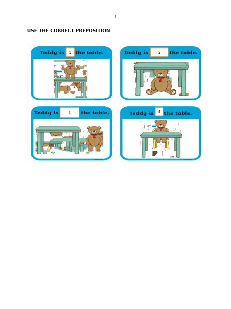 Prepositions 1 | PDF