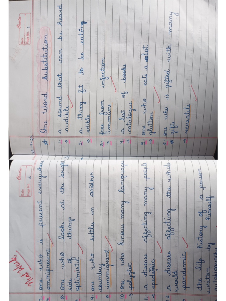Class 5 Notebook | PDF