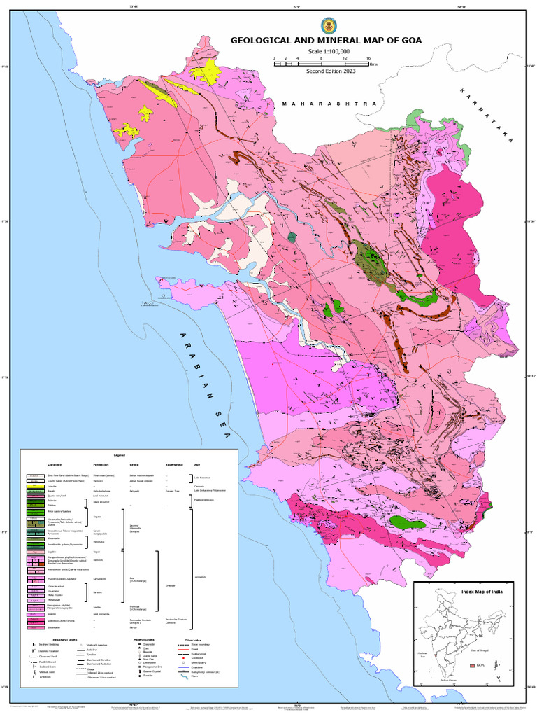 Geological Map Goa | PDF