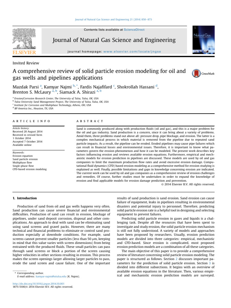 Parsi Et Al. - 2014 - A Comprehensive Review of Solid Particle Erosion ...