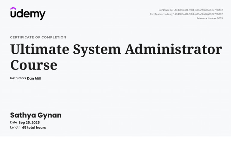 Udemy Certificate (4) | PDF