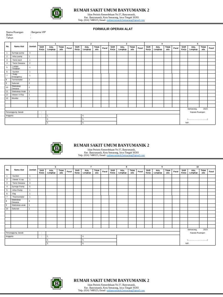 FORMULIR OPERAN ALAT New | PDF