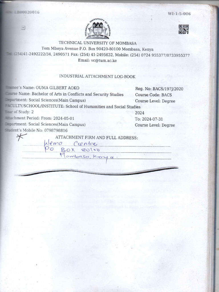 Logbook | PDF