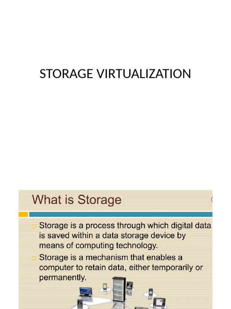Storage Virtualization | PDF
