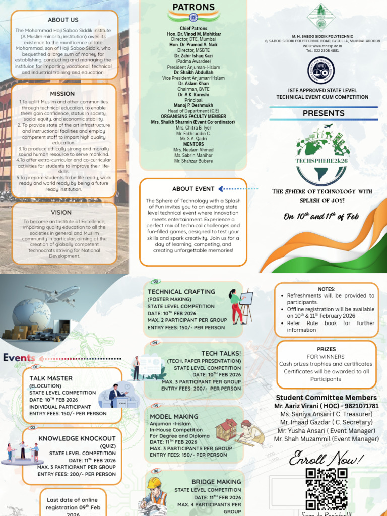 Techsphere2k26 Brochure 1 | PDF | Intelligence