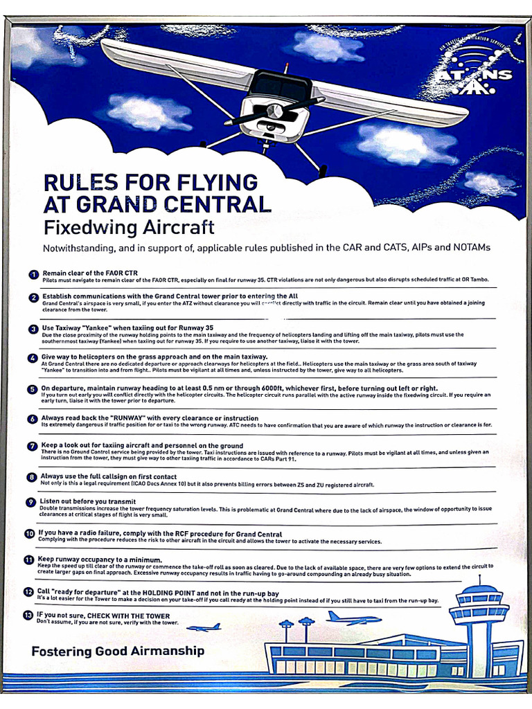 Rules For Flying at GC | PDF