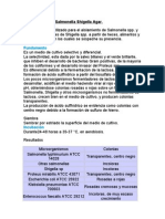 Medio de Cultivo Salmonella Shigella Agar