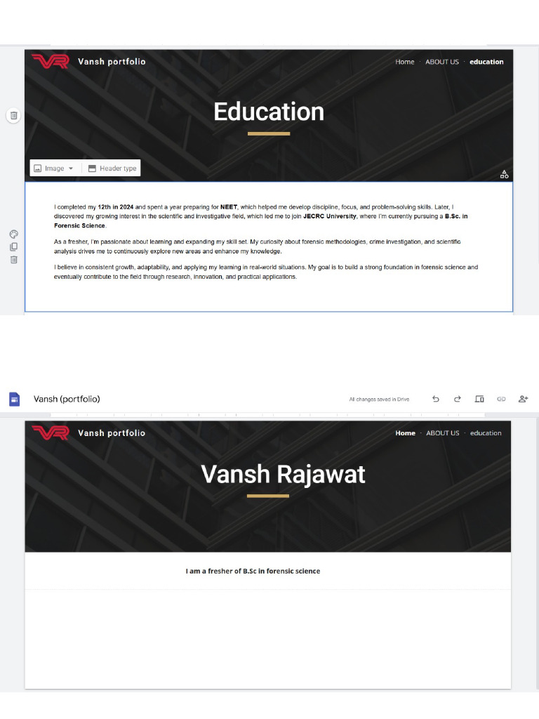 Vansh Portfolio | PDF