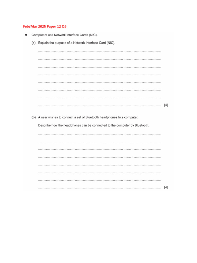 Network Chapter 4 Question | PDF