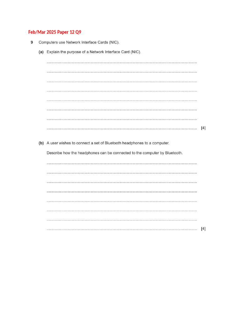 Network Chapter 4 Question | PDF