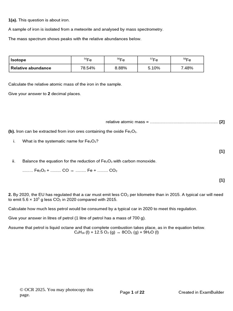 Chemistry Module 2 Questions | PDF | Chemical Bond | Ammonium