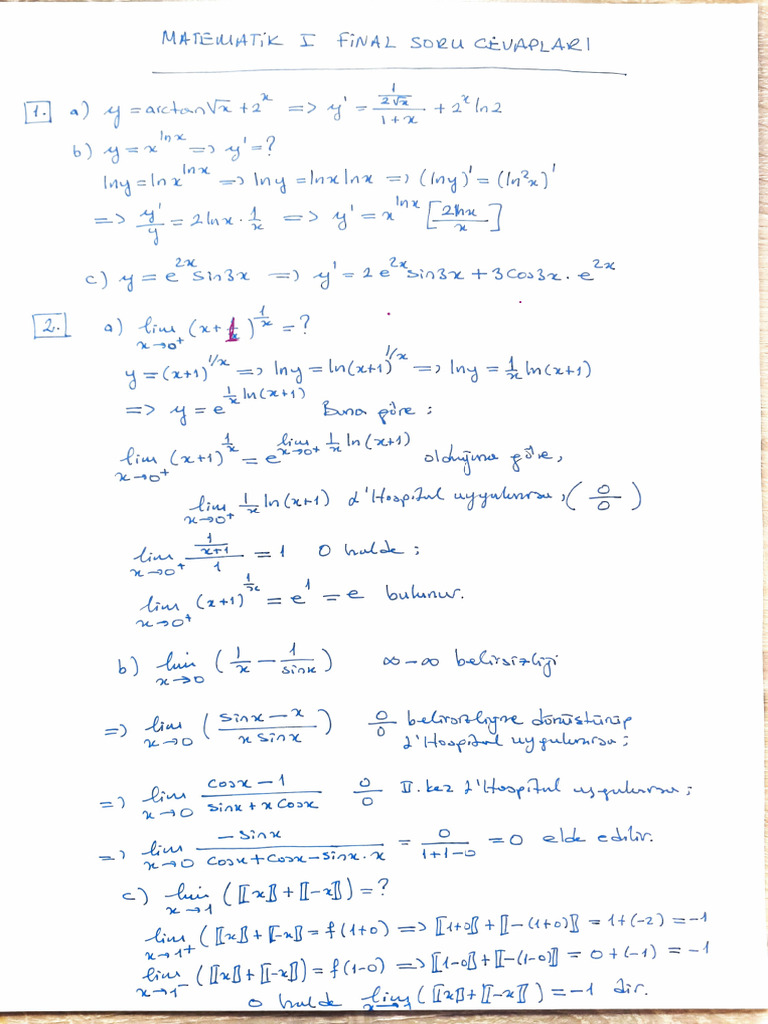 Mat 1 Final | PDF