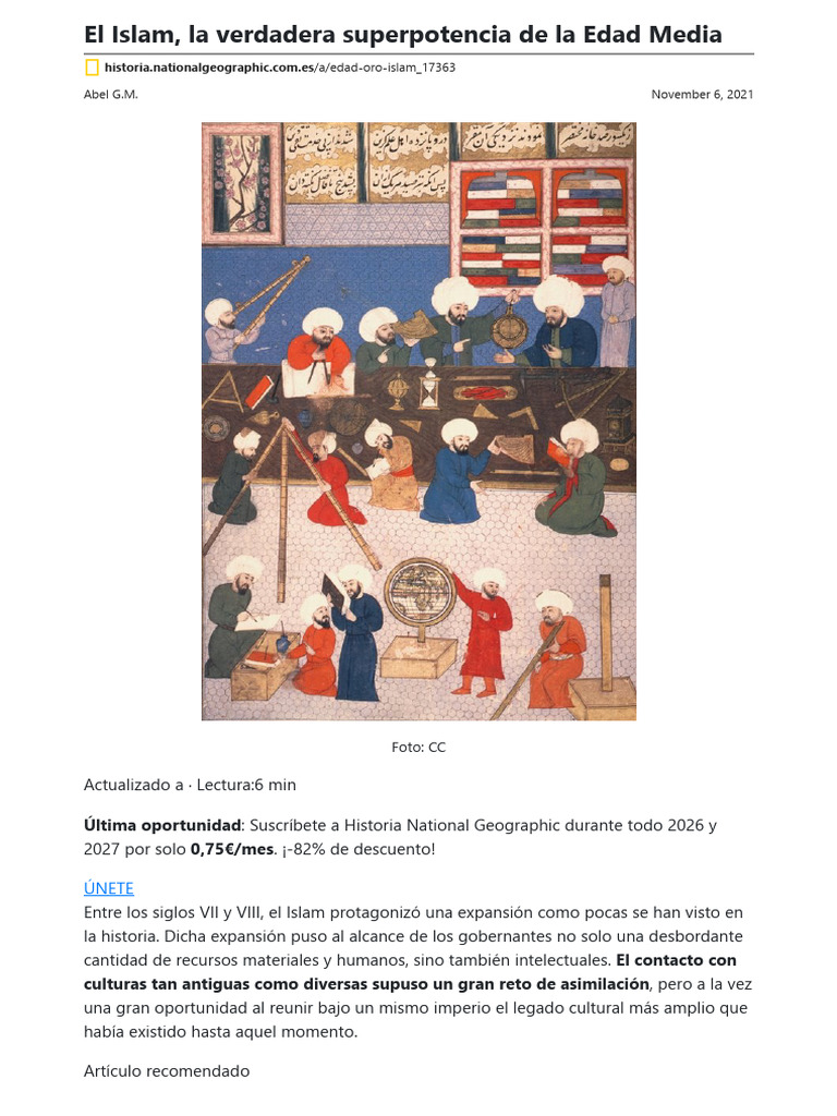 El Islam Durante La Edad Media | PDF | Edades medias | Al Andalus