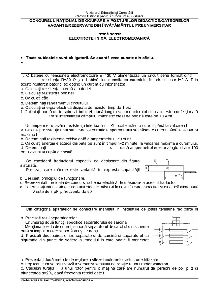 Tit 035 Electrotehnica Electromec P 2026 Var Model | PDF