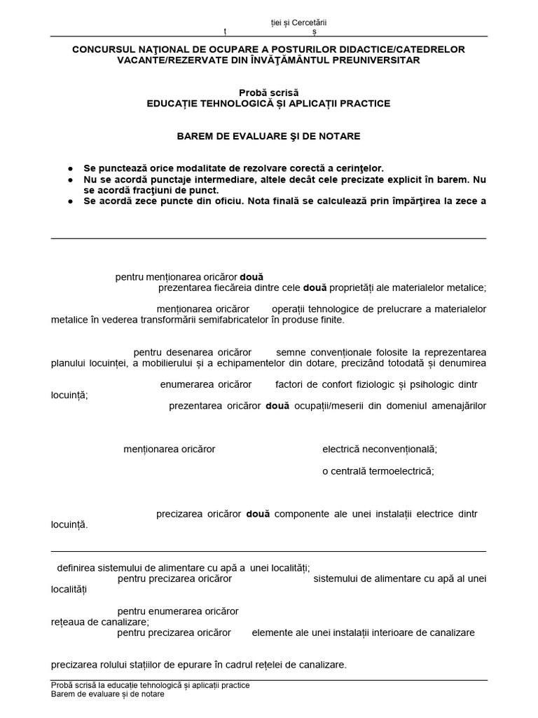 Tit 031 Ed Tehnologica P 2026 Bar Model | PDF