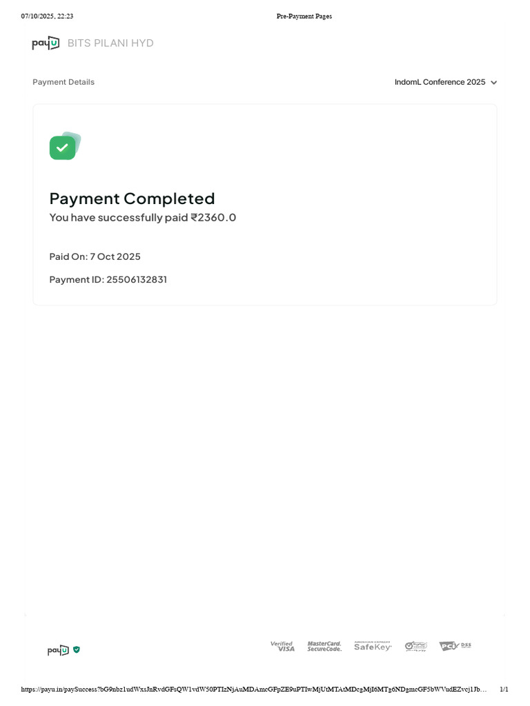 BITS Payment | PDF