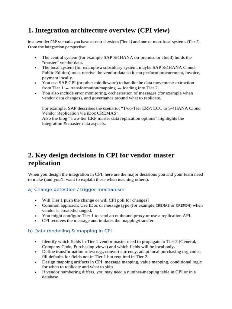 Vendor Master Data Replication | PDF | Databases | Replication (Computing)