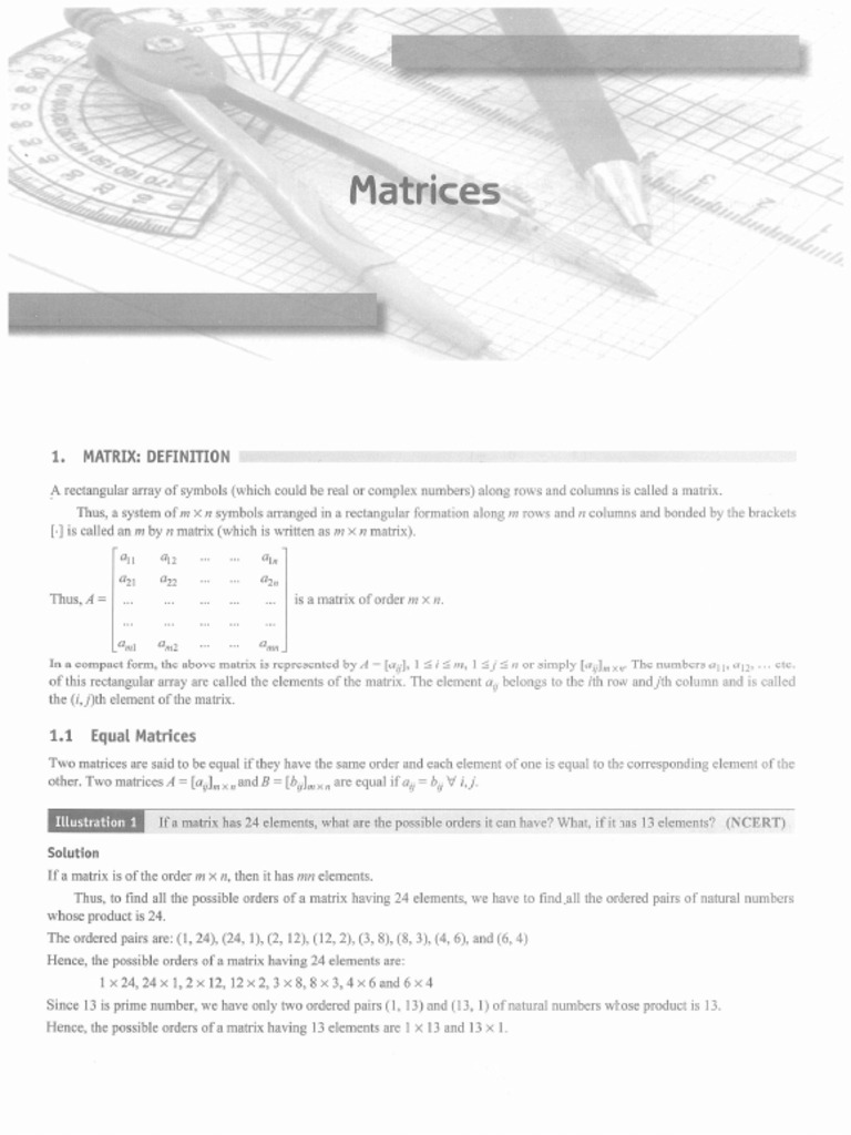 17.Matrices | PDF