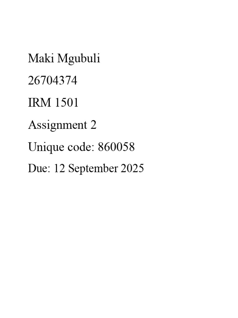 IRM Assessment 2 | PDF | Signature | Cheque