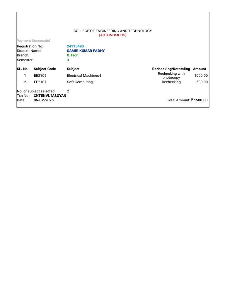 Outr (Fmr Cet) Results | PDF