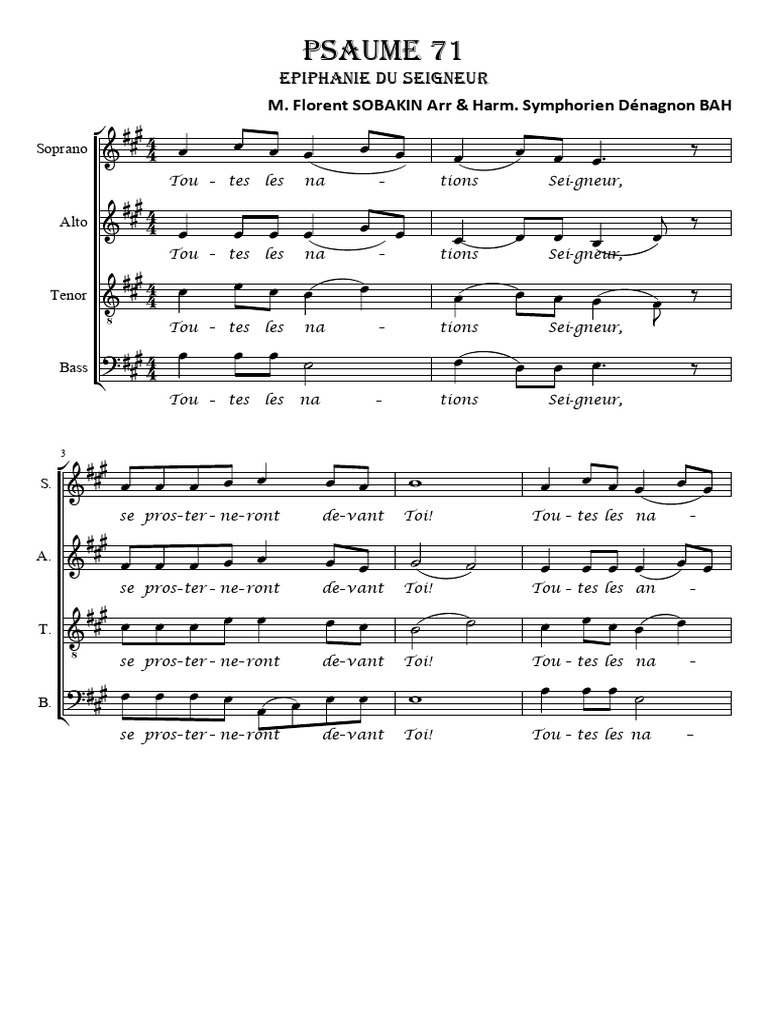 PSAUME - 71 Epiphanie | PDF