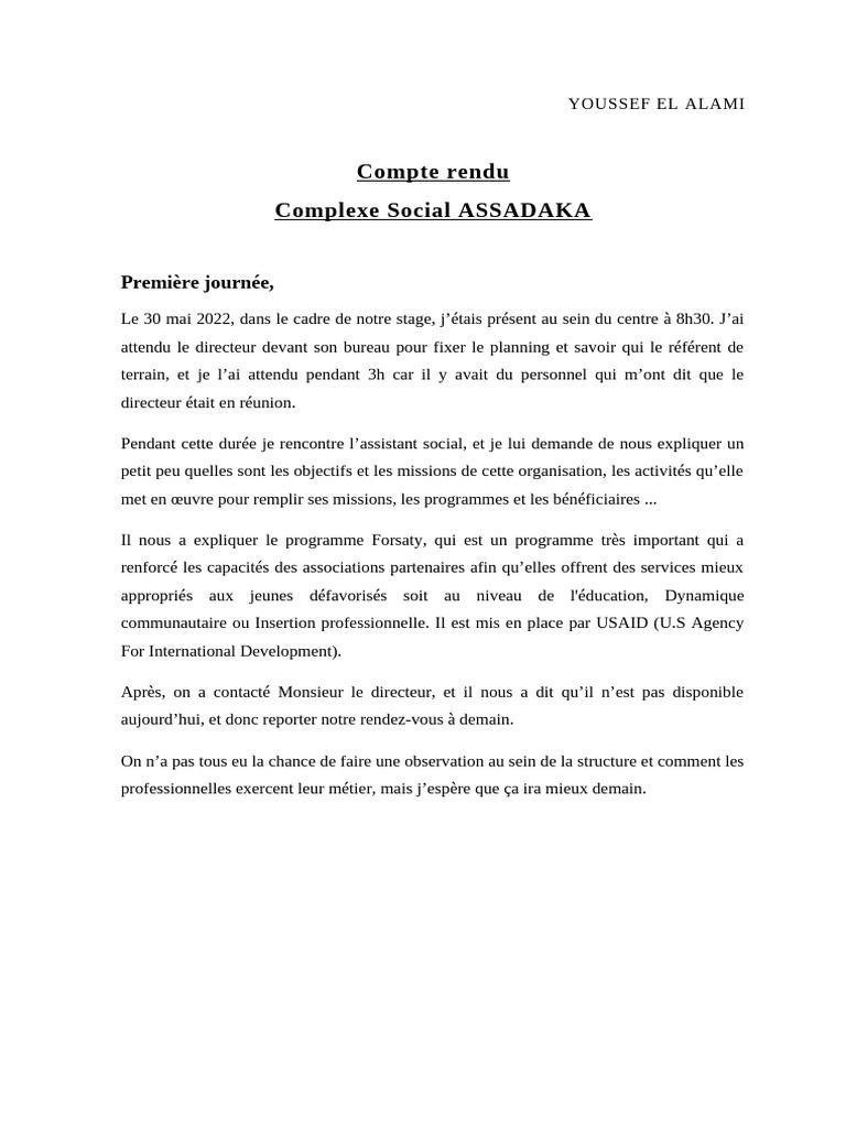 Compte Rendu | PDF