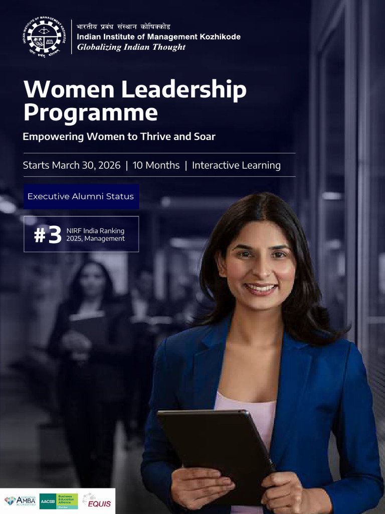 IIMK WLP B2 Brochure | PDF | Leadership | Business