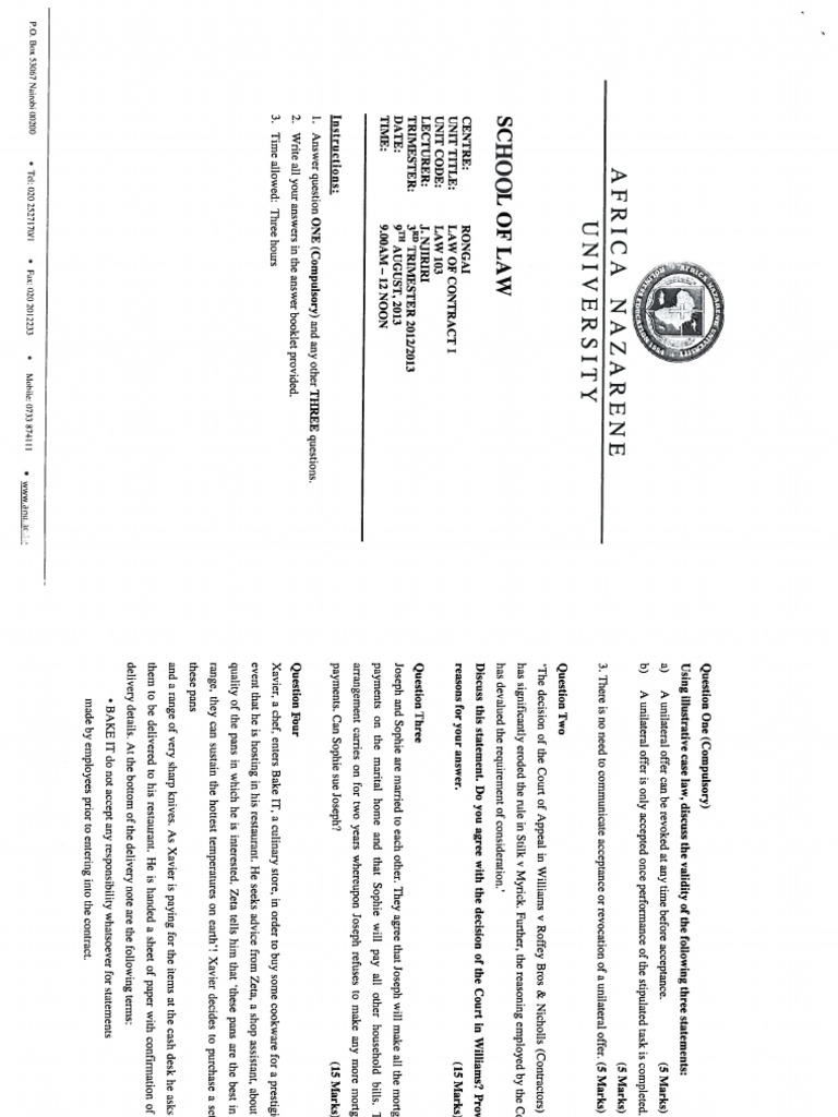 Law 103 | PDF