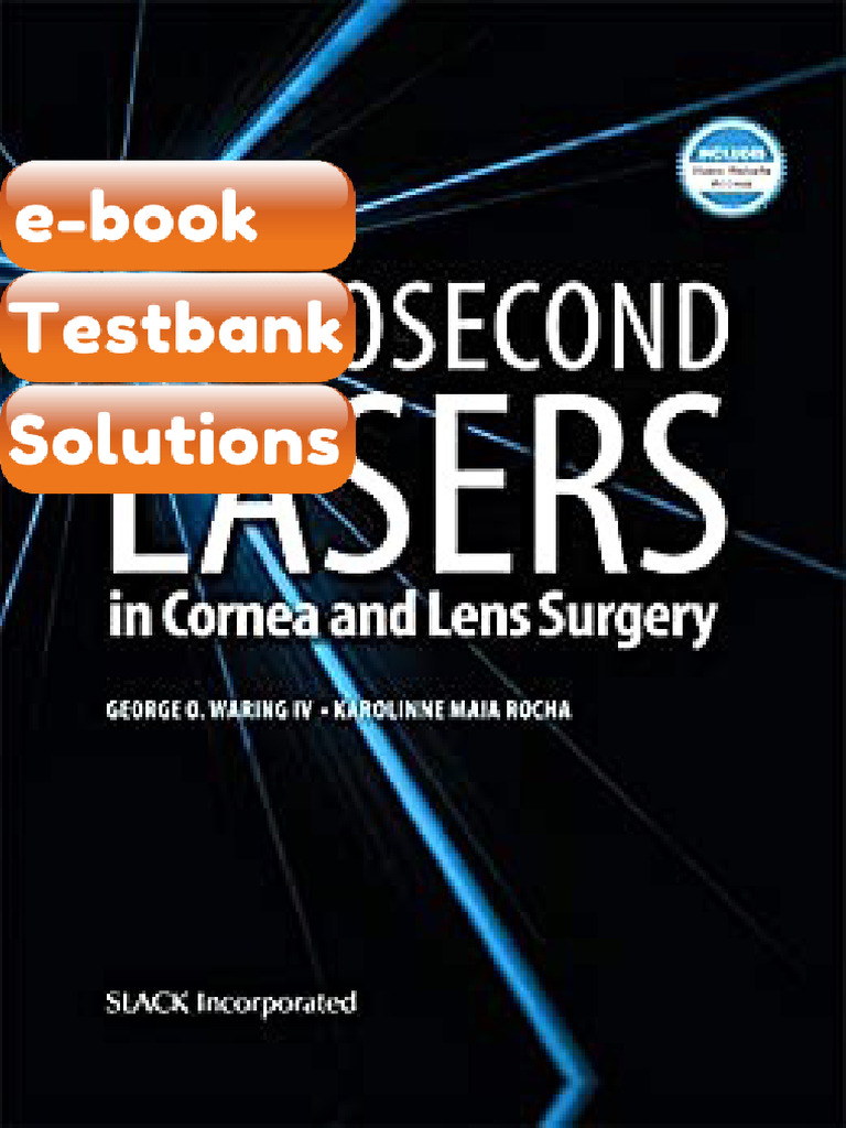 eBook & Testbank Femtosecond Lasers in Cornea and Lens Surgery by ...