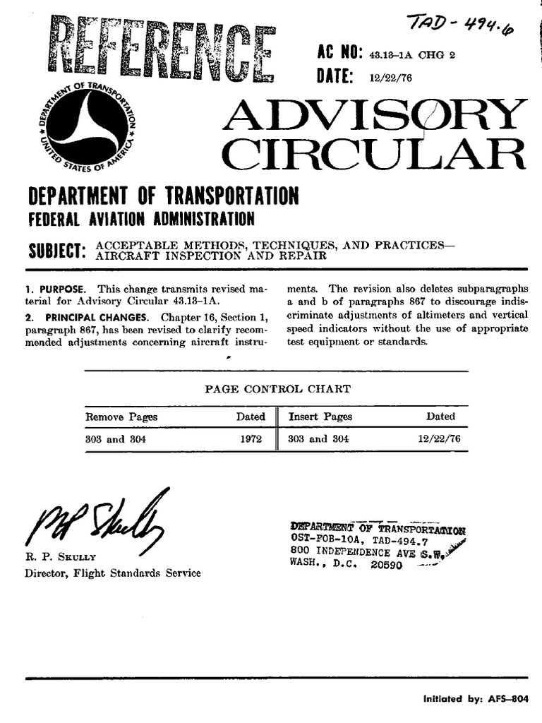 AC 43.13-1A Chg2 | PDF