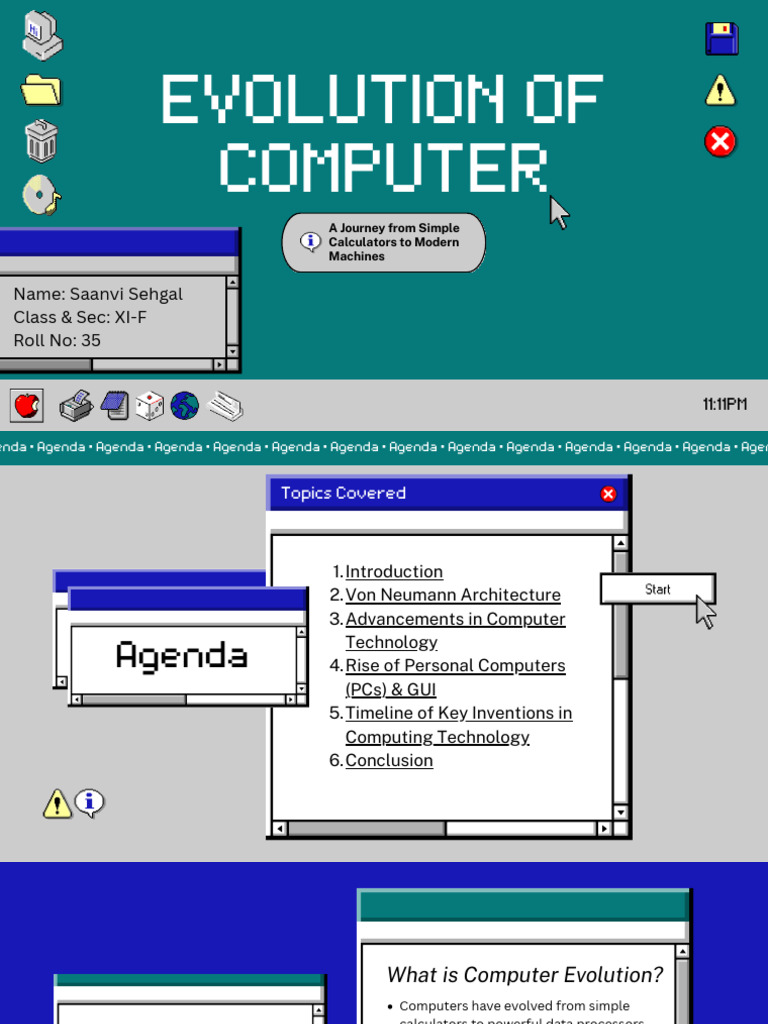 Evolution of Computer- A Presentation By Saanvi Sehgal XIF | PDF ...