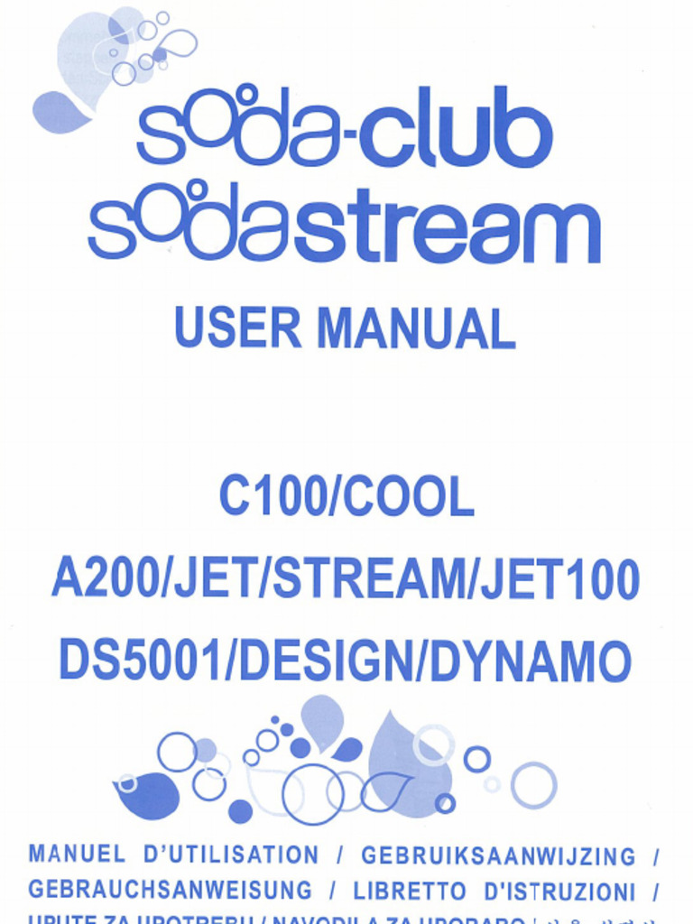 Manual 595800 Sodastream Soda Maker Cool Grey Soda Maker Incl 2x Pet ...