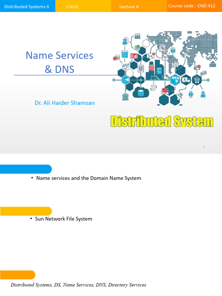 Lecture 6_Name Services & DNS | PDF | Domain Name System | Domain Name
