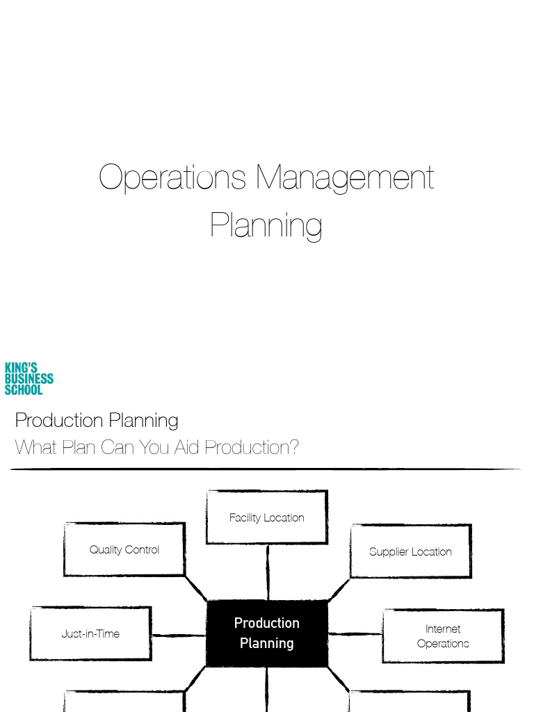 Operations Management Planning | PDF