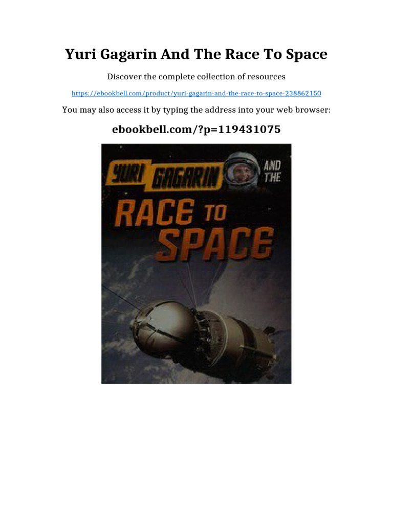 Yuri Gagarin and the race to space Ready to Read | PDF | Hunter ...