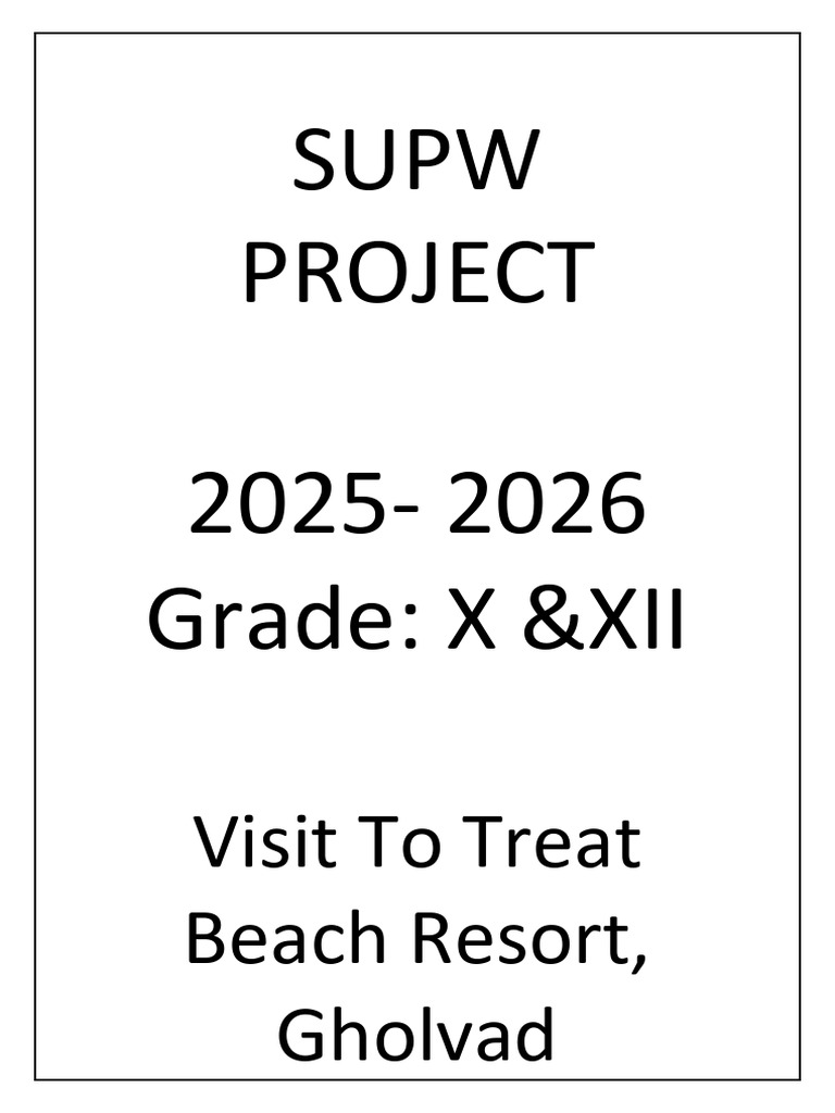 SUPW Project | PDF