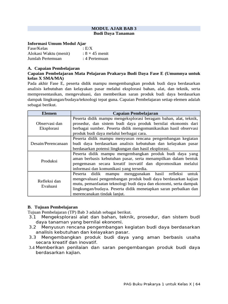 Modul Ajar Bab 3 | PDF