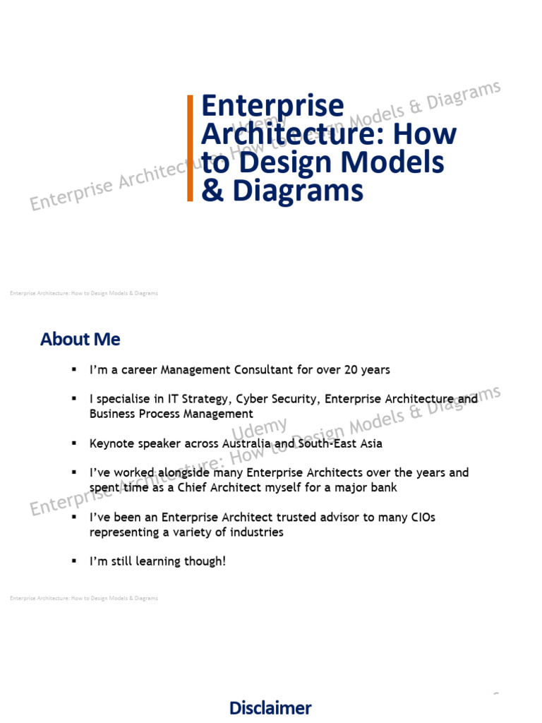 Enterprise Architecture How To Design Tools and Templates Main | PDF ...