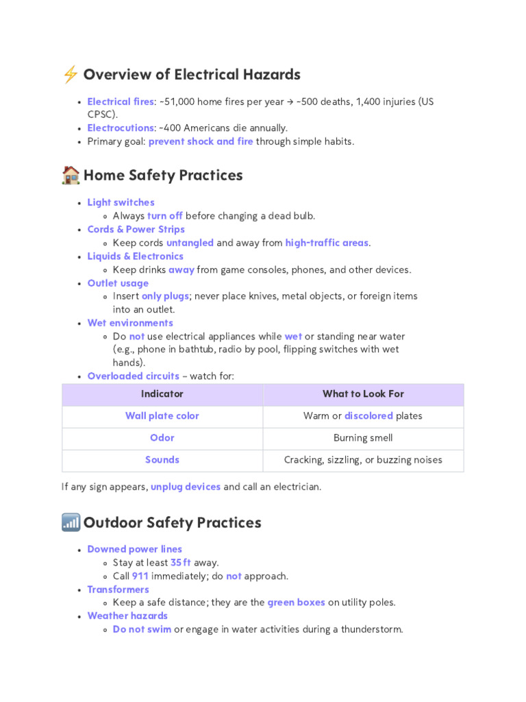 Electrical Safety 101 | PDF