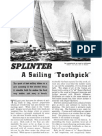 Plans For 20' Splinter Sailboat