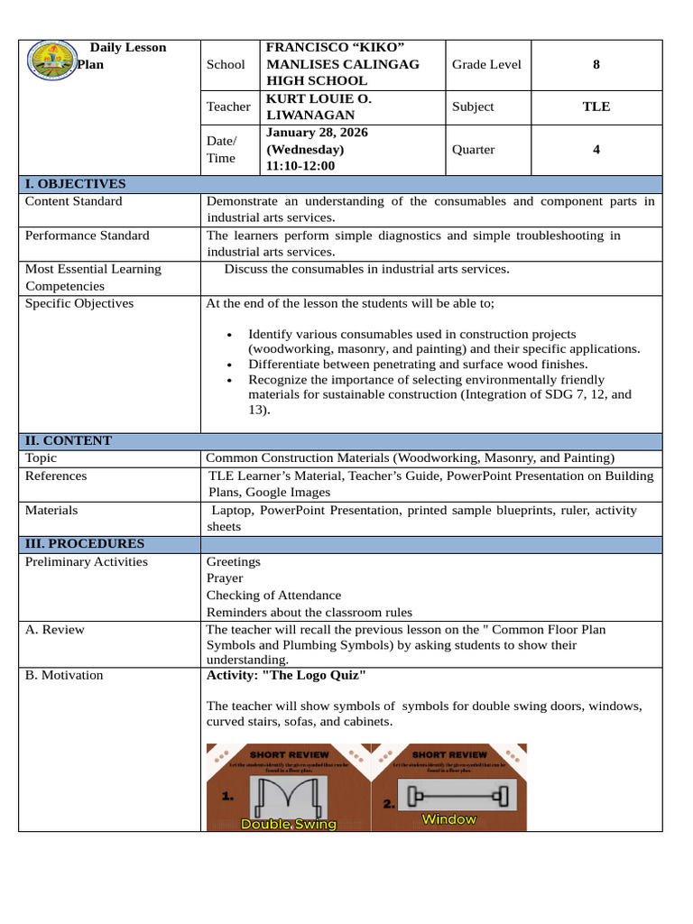 TLE LP 2 | PDF | Concrete | Materials