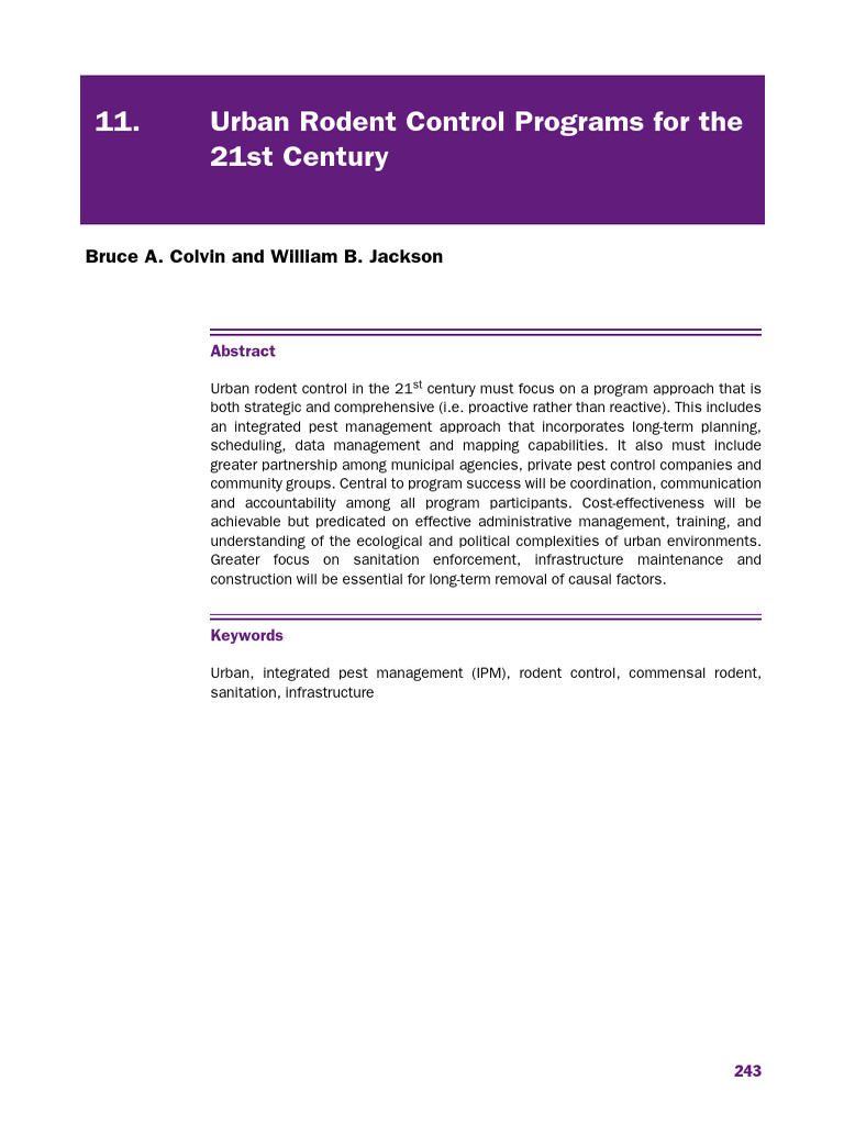 BA_Colvin | PDF | Pest Control | Rat