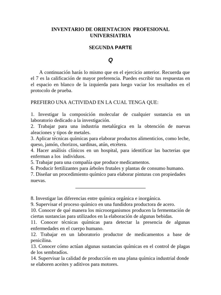 Contenido de Rimada Q | PDF | Químico | Laboratorios