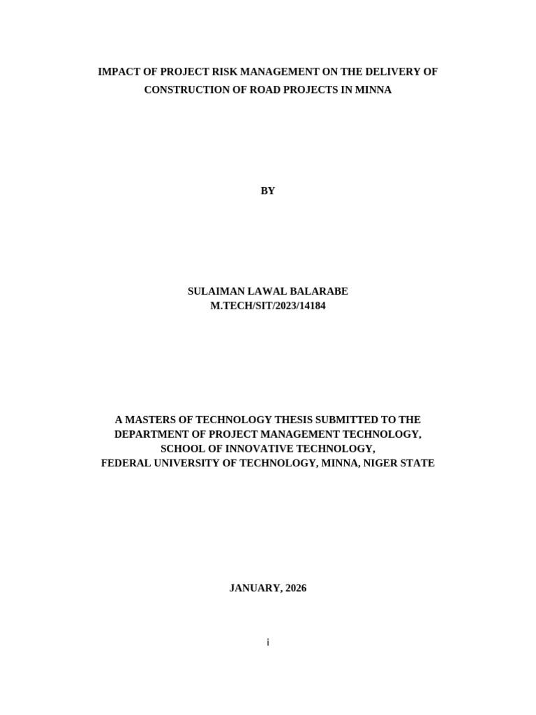 Impact of Project Risk Management Corrected | PDF | Survey Methodology ...
