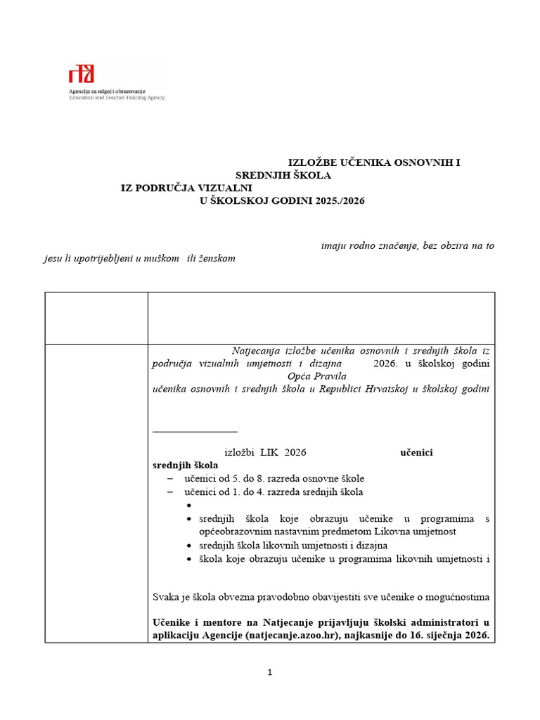Posebna Pravila LIK 2026 | PDF