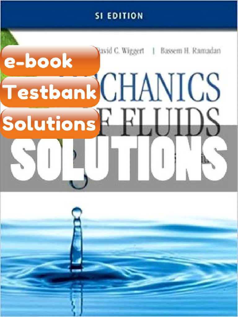 eBook & Testbank Mechanics of Fluids SI Ed 5 Ed Potter | PDF ...